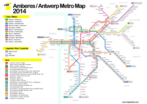 רכבת תחתית המפה אנטוורפן