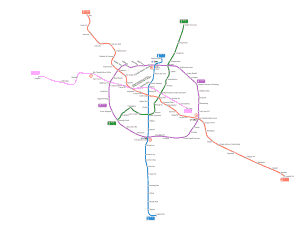 Mapa metra Chengdu 2014