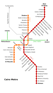 Subway Mappa di Cairo 2014