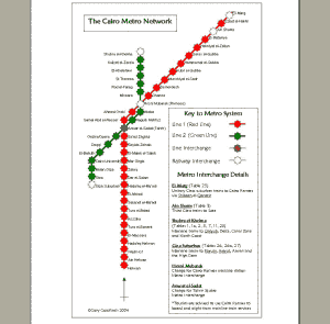 カイロ地下鉄ネットワーク 2014