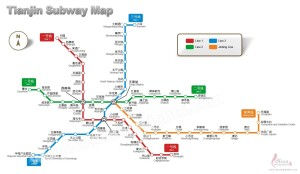 Old Tianjin Subway Map 2014 2