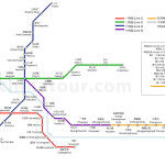 Tianjins tunnelbana karta