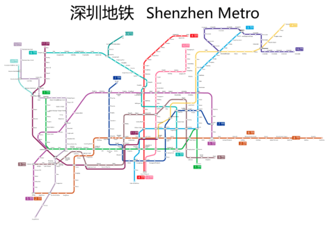 Mapa de Shenzhen metro 2024