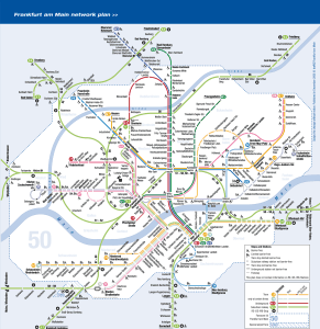 Mapa metr Frankfurt 2014