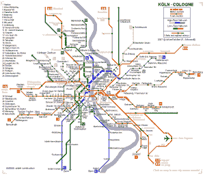 Tercer mapa del metro Colonia