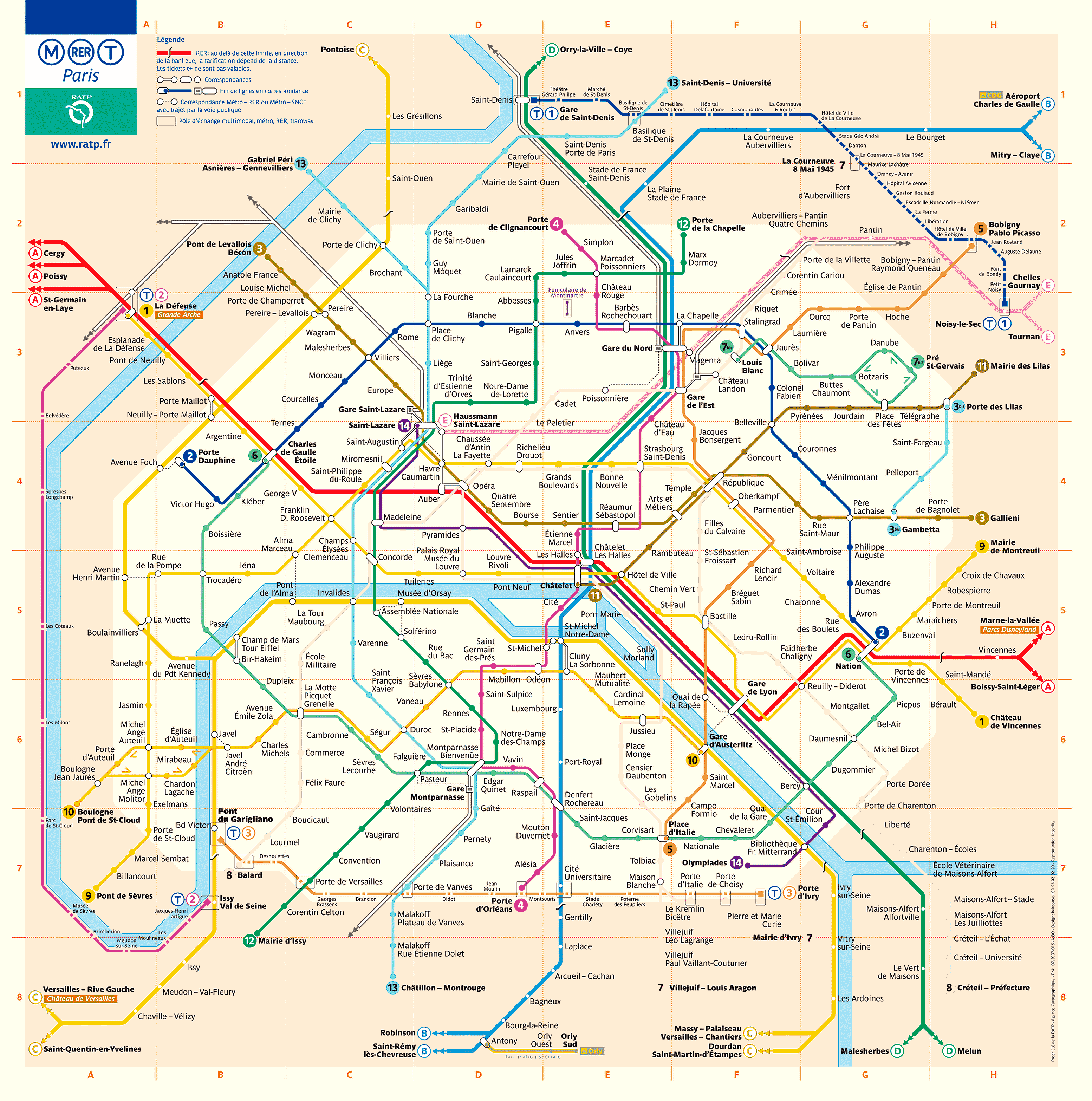 metro pariisi kartta Paris metrokartta (Pariisin metro)   Mapa Metro
