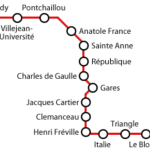 Mapa métro de Rennes 1