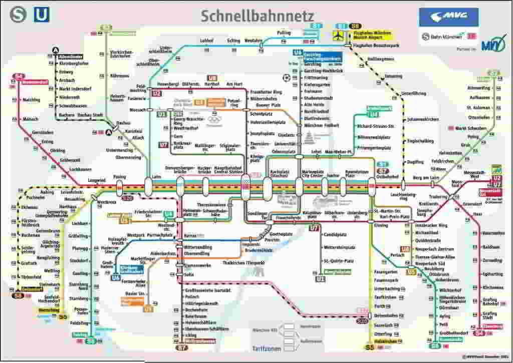 Munich metro map