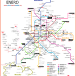 Karte der U-Bahn von Madrid