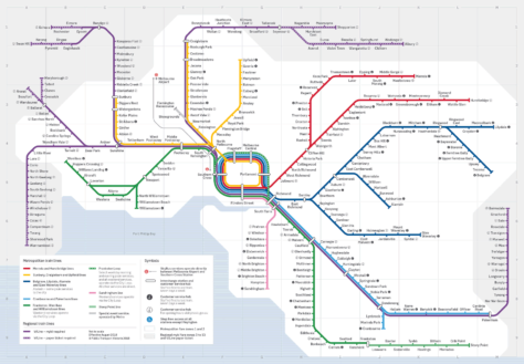 Mapa del metro de Melbourne
