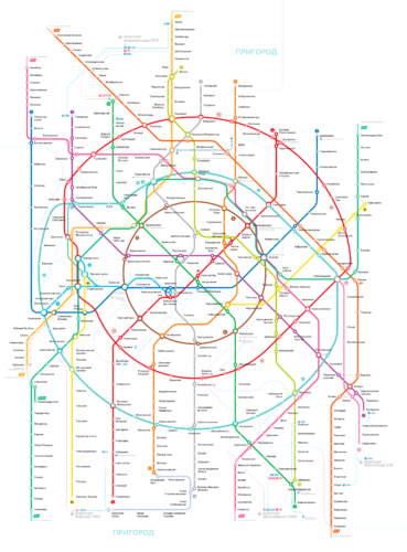 莫斯科地铁地图