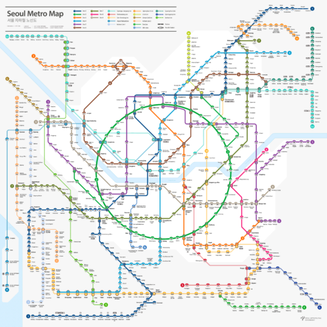 首爾地鐵地圖英文, 年 2024