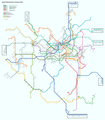 首爾地鐵地圖英文, 年 2023