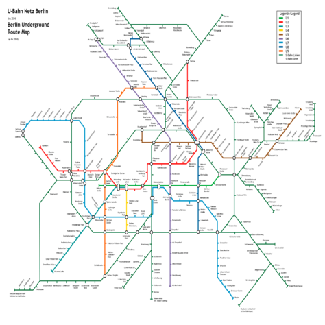 Un'altra mappa della metropolitana di Berlino.