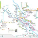 Карта легкорельсового транспорта Бонна.