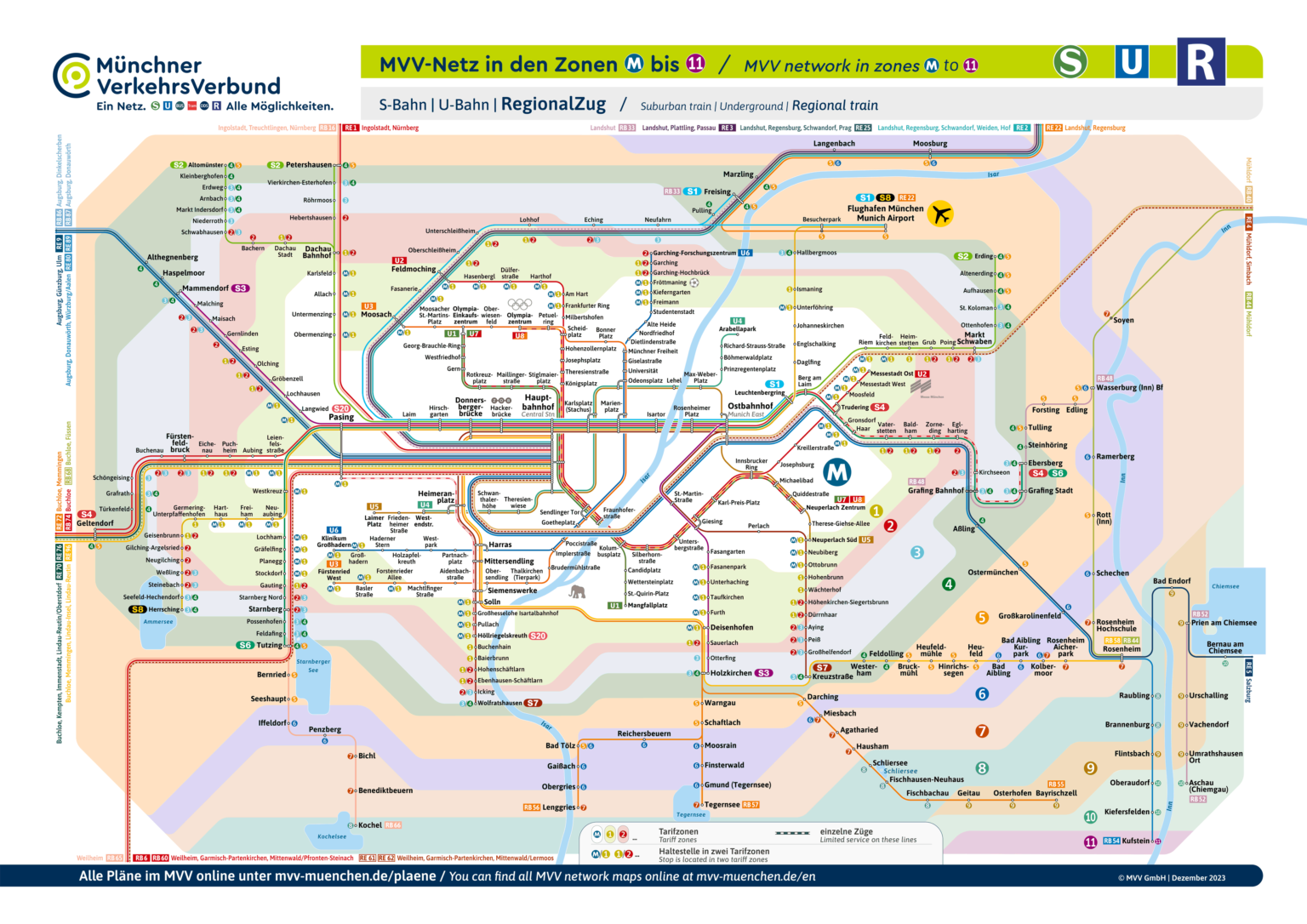 Munich metro map