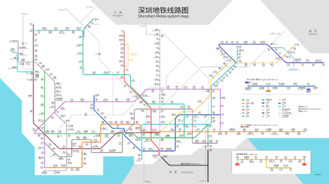 Mapa de Shenzhen subway 2024 version 3
